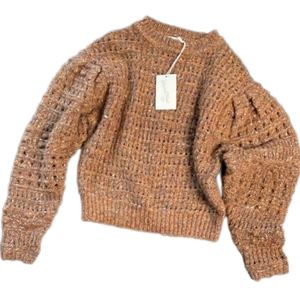 Universal thread, womens, XS, brown chunky knit sweater crewneck, NWT